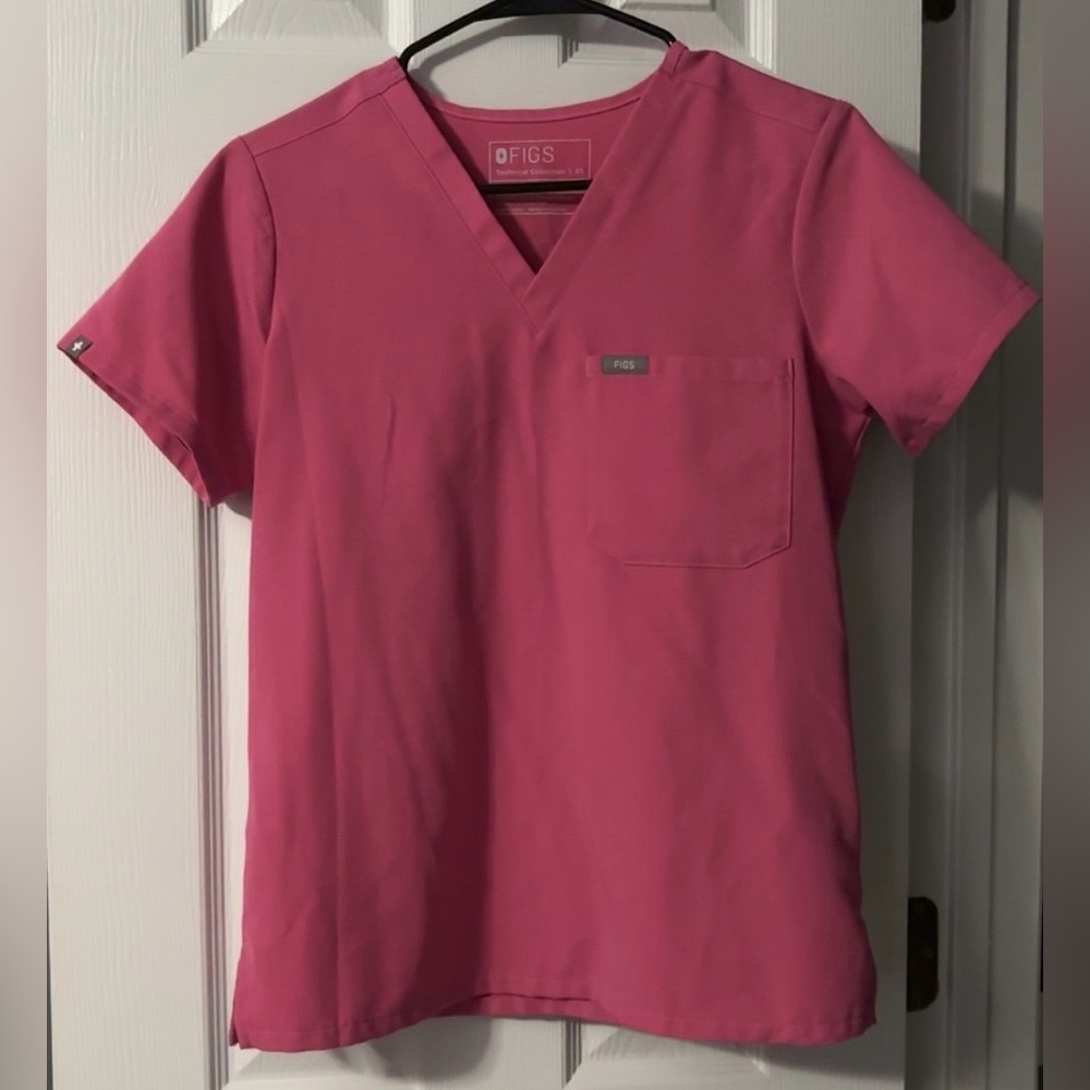 Figs F’ing Pink Catarina Scrub Top